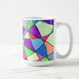Caneca De Café Cama De Design Abstrato "Vidro"