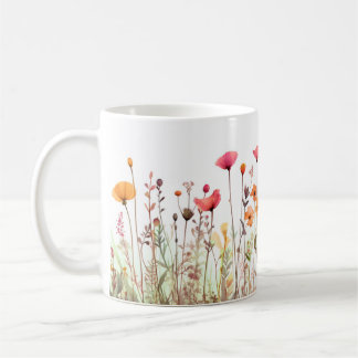 Caneca De Café Cama de flor selvagem 2