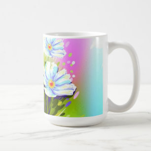 Caneca De Café Cama de Flores de Água