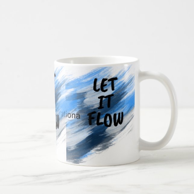 Caneca De Café Cama de Fluxo - Energia Calma em Cada Sip (Direita)
