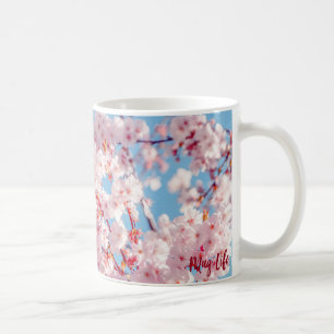 Caneca De Café Cama de Fotografias de Cherry Blossom