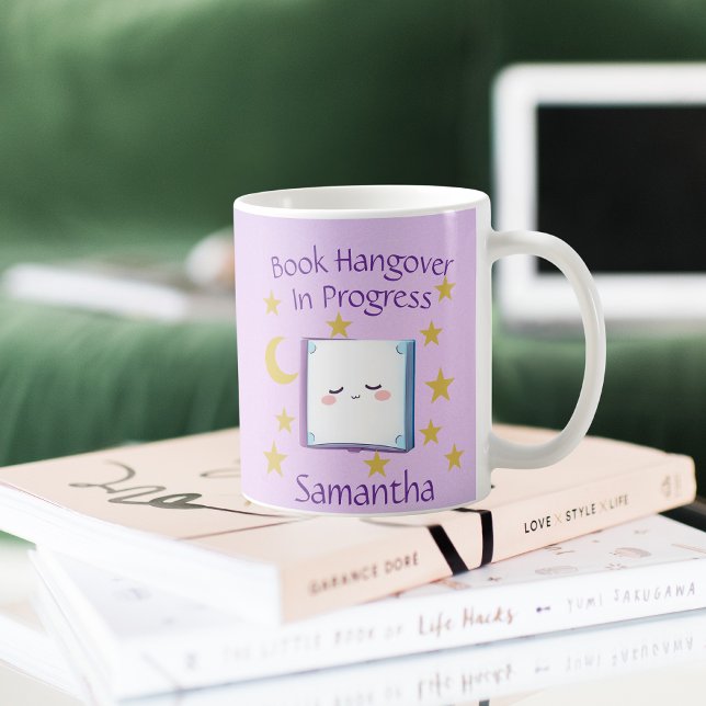 Caneca De Café Cama de Livros Sonolentos (Criador carregado)