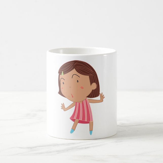 Caneca De Café Cama de Menina Bonita (Criador carregado)