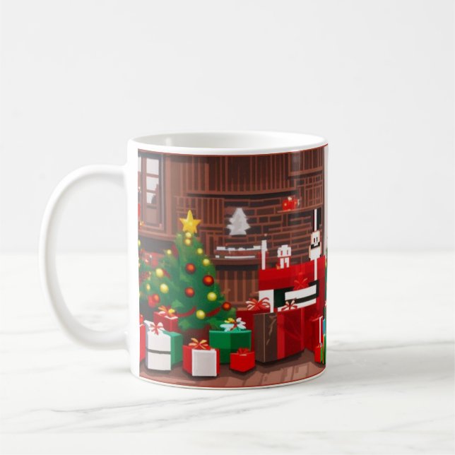 Caneca De Café Cama de Natal de Natal no Natal (Esquerda)