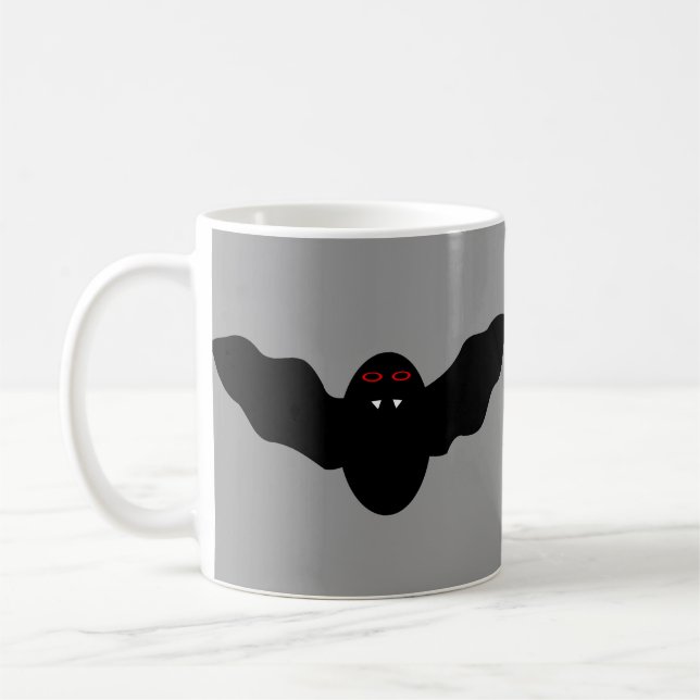 Caneca De Café Cama de Vampiro do Halloween (Esquerda)