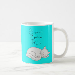 Caneca De Café Cama Personalizada de Gato Dormindo