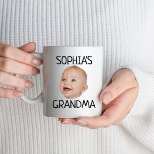 Caneca De Café Cama Personalizada De Rosto De Bebê, Foto De Bebê 