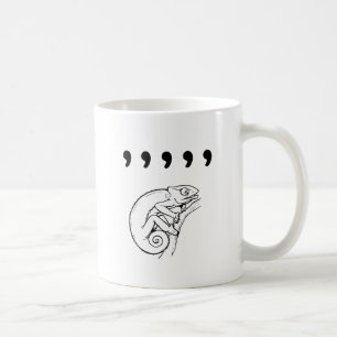 Caneca De Café Camaleão da vírgula