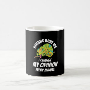 Caneca De Café Camaleão- Eu Mudo de Opinião Frequentemente