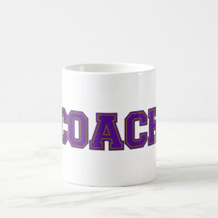 Caneca De Café Câmaras de Cores de Escolas, Dourada Roxo