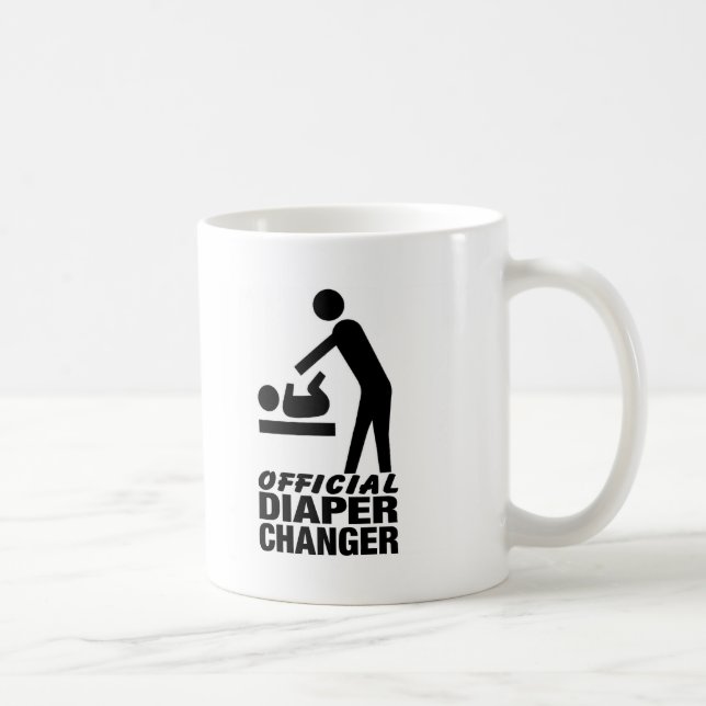 Caneca De Café Cambiador oficial da fralda (Direita)