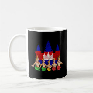 Caneca De Café Camboja Khmer Tradicional Dança Apsara