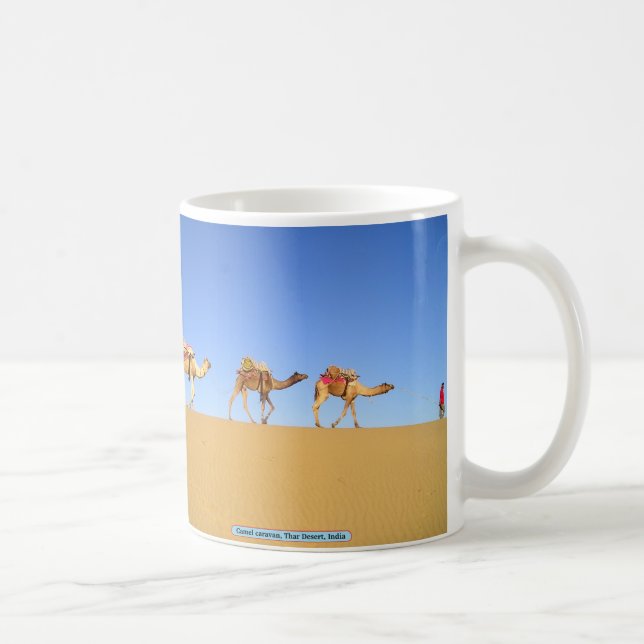 Caneca De Café Camel caravan, Thar Desert, Índia (Direita)
