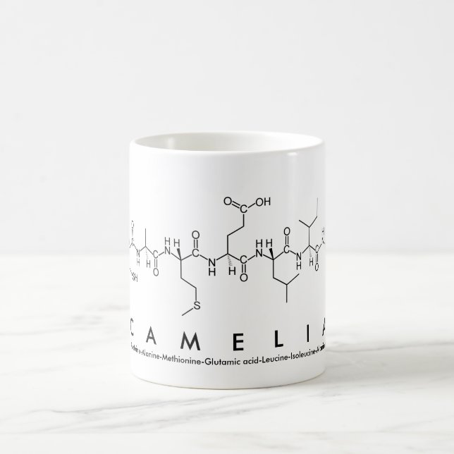Caneca De Café Camelia peptide name mug (Centro)