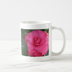 Caneca De Café Camelia, rosa, com amor!