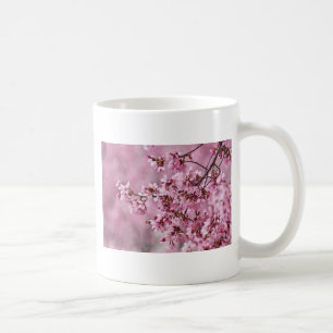 Caneca De Café Camélias Sakura Camadas Rosa Pastel