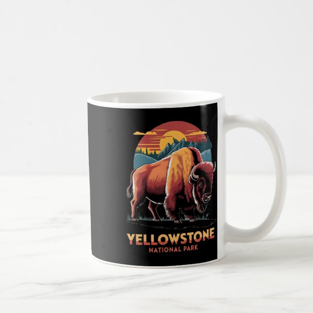 Caneca De Café Caminhada Acampamento Retro Parque Nacional de Yel (Direita)
