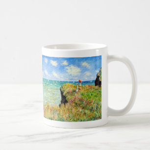 Caneca De Café Caminhada de Clifftop em Pourville por Claude