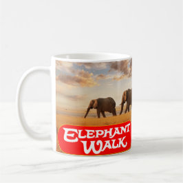 Caneca De Café Caminhada do Elefante