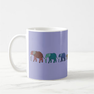 Caneca De Café Caminhada do elefante africano
