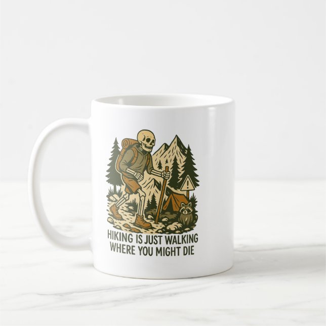 Caneca De Café Caminhada Engraçada, Presente do Dia dos Pais ao A (Esquerda)