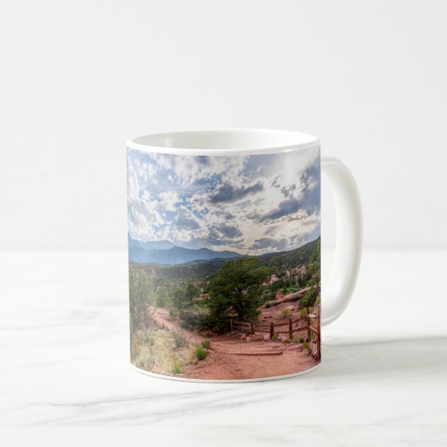 Caneca De Café Caminhada Noturna no Colorado Pikes Peak (Frente Esquerda)