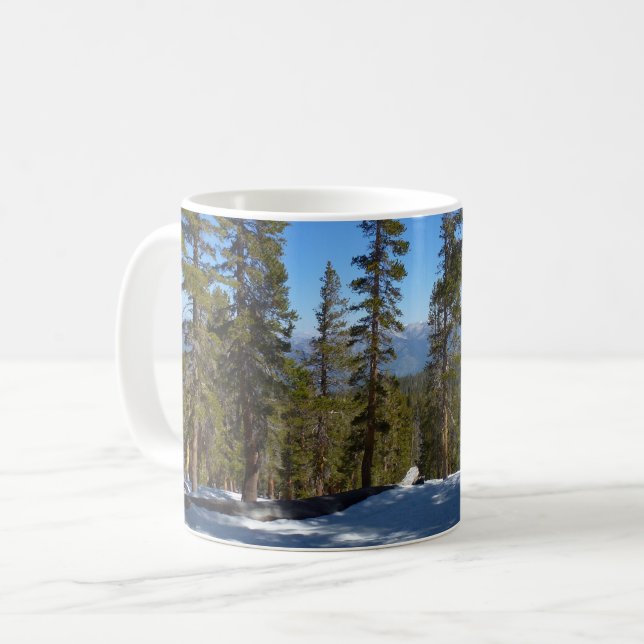 Caneca De Café Caminhando do Pico Mitchell em Sequoia (Frente Esquerda)