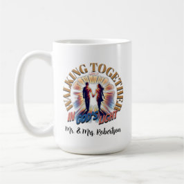 Caneca De Café "Caminhando juntos à luz de Deus"- 1 John 1:7
