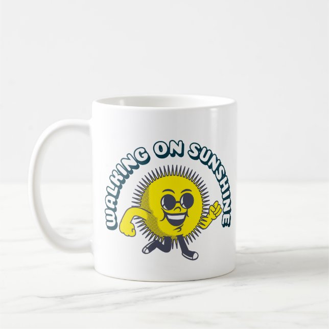 Caneca De Café Caminhando sobre o sol (Esquerda)