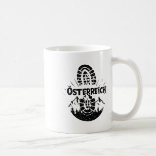 Caneca De Café Caminhante Áustria Caminhada Áustria Férias 