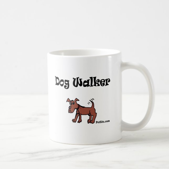 Caneca De Café Caminhante do cão (Direita)