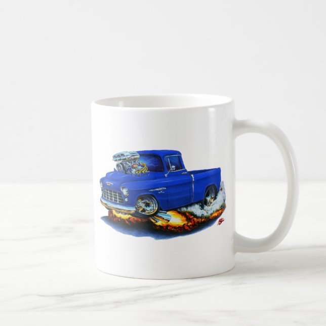 Caneca De Café Caminhão 1955 do azul do recolhimento de Chevy (Direita)