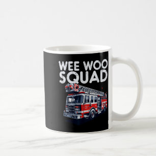 Caneca De Café Caminhão de Bombeiro Equipe Wee Woo Bombeiros Home