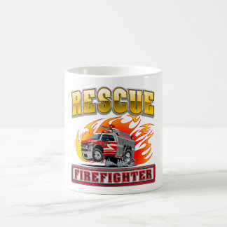 Caneca De Café Caminhão de bombeiros de desenho animado