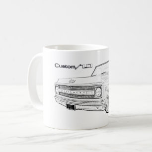 Caneca De Café Caminhão de coleta clássico Chevy C10