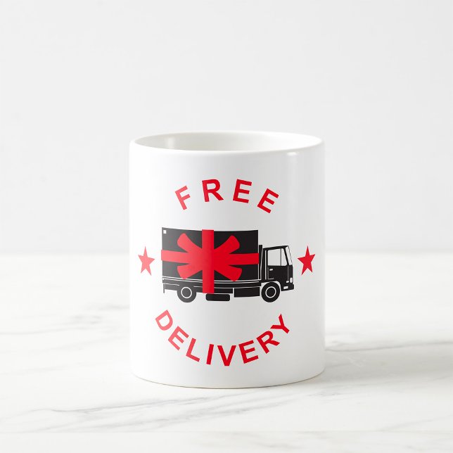 Caneca De Café Caminhão de Entrega Gratuita (Criador carregado)