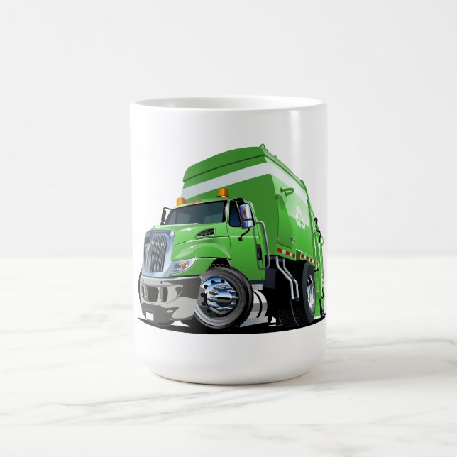 Caneca De Café Caminhão de lixo de cartum (Centro)