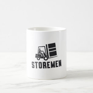 Caneca De Café Caminhão de Maquinista do Forkelevador Storemen