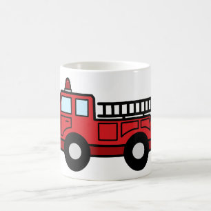 Caneca De Café Caminhão do veículo da emergência do Firetruck 