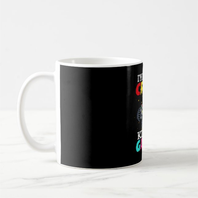 Caneca De Café Caminhão engraçado autismo quebra-cabeça esmagar b (Esquerda)