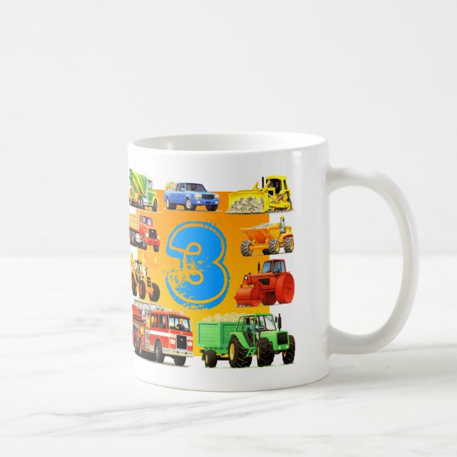 Caneca De Café Caminhão feito sob encomenda da construção do (Direita)