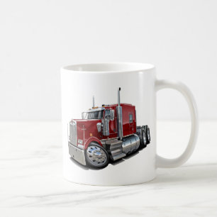 Caneca De Café Caminhão marrom de Kenworth w900