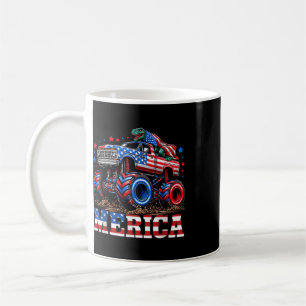 Caneca De Café Caminhão Monstro Bandeira dos EUA Patriótico Crian