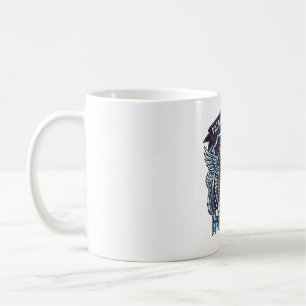 Caneca De Café Caminhão Monstro Patriótico 1776 Off Road Crânio P