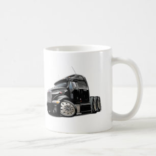 Caneca De Café Caminhão preto de Peterbilt