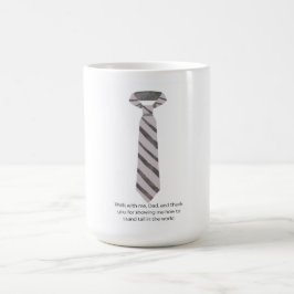 Caneca De Café Caminhar Comigo Pai Citação de Gravata do Dia dos