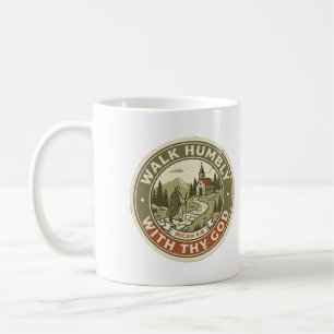 Caneca De Café Caminhar Humildemente Com Teu Deus Miquéias 6:8 Se
