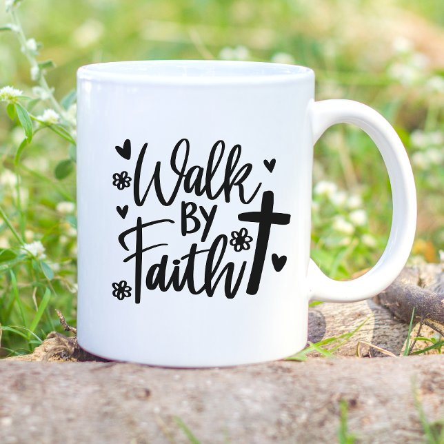 Caneca De Café Caminhar por Faith (Criador carregado)