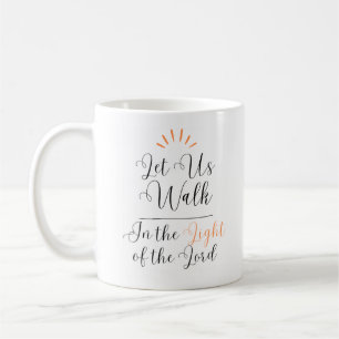 Caneca De Café Caminhe à Luz