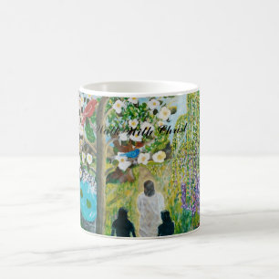 Caneca De Café Caminhe com Cristo de café